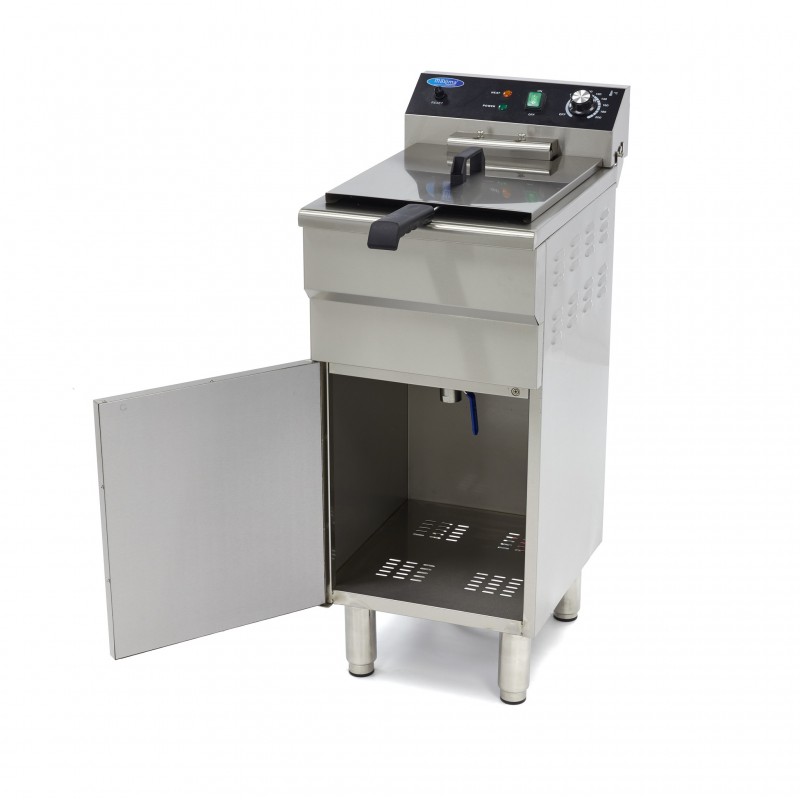 Deep Fryer - 16L - 1 Basket - with Drain Tap and Stand Deep Fryer - 16L - 1 Basket - with Drain Tap and Stand