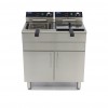 Deep Fryer - 2 x 16L - 2 Baskets - with Drain Tap and Stand Deep Fryer - 2 x 16L - 2 Baskets - with Drain Tap and Stand