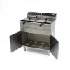 Deep Fryer - 2 x 16L - 2 Baskets - with Drain Tap and Stand Deep Fryer - 2 x 16L - 2 Baskets - with Drain Tap and Stand