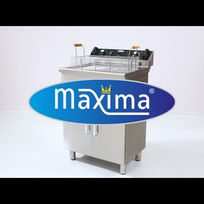 Deep Fryer - 2 x 16L - 2 Baskets - with Drain Tap and Stand Deep Fryer - 2 x 16L - 2 Baskets - with Drain Tap and Stand