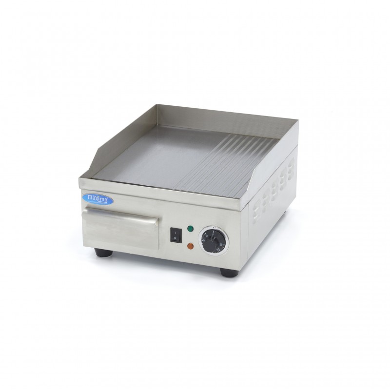 Griddle - Half Grooved - 36cm - incl Drip Tray Griddle - Half Grooved - 36cm - incl Drip Tray