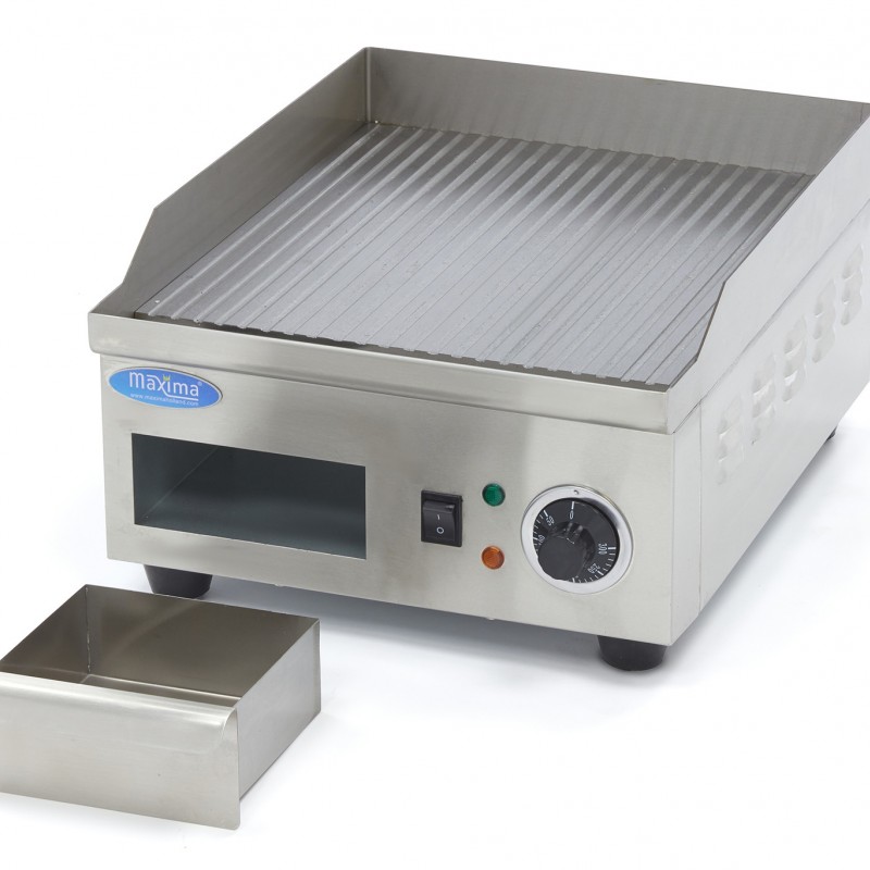Griddle - Grooved - 36cm - incl Drip Tray Griddle - Grooved - 36cm - incl Drip Tray