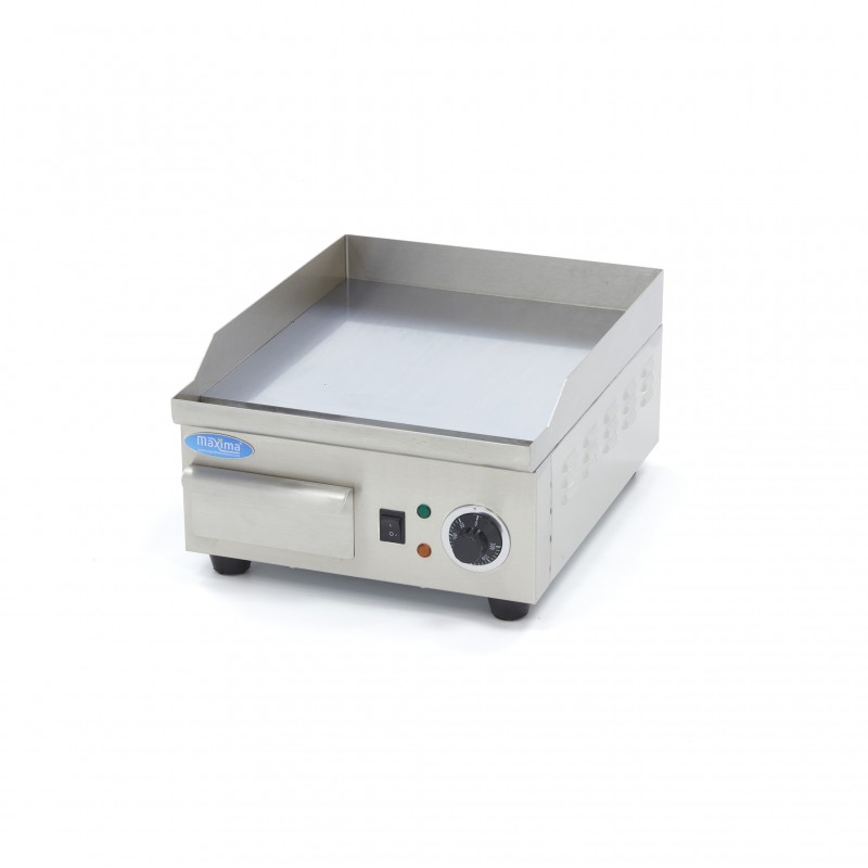 Griddle - Smooth Chrome - 36cm - incl Drip Tray Griddle - Smooth Chrome - 36cm - incl Drip Tray