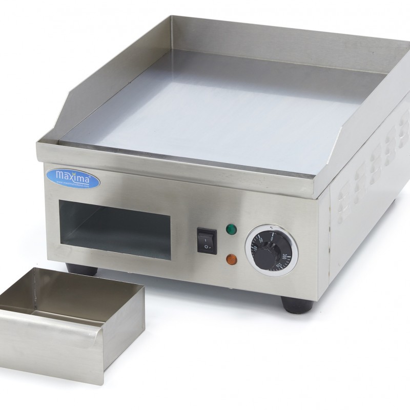 Griddle - Smooth Chrome - 36cm - incl Drip Tray Griddle - Smooth Chrome - 36cm - incl Drip Tray