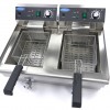 Deep Fryer - 2 x 13L - 2 Baskets - with Drain Tap Deep Fryer - 2 x 13L - 2 Baskets - with Drain Tap