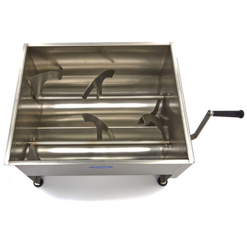 Meat Mixer - 60L - 55kg Meat - Double Axle - Manual Meat Mixer - 60L - 55kg Meat - Double Axle - Manual