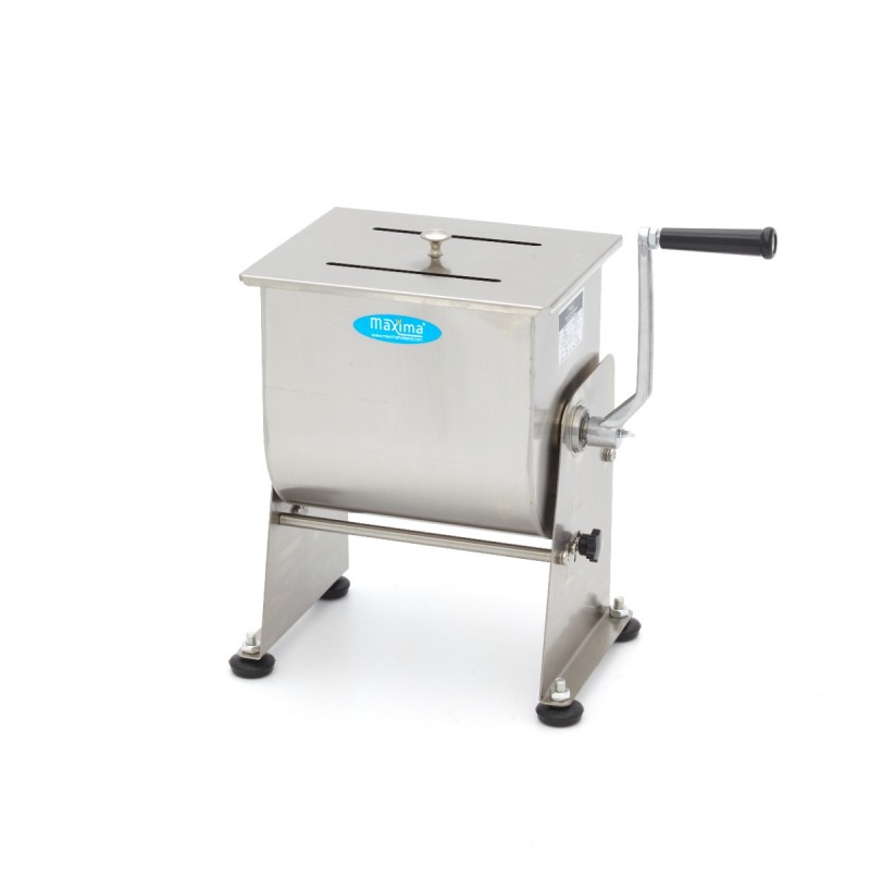 Meat Mixer - 10L - 7,5kg Meat - Tilting Bowl - Manual Meat Mixer - 10L - 7,5kg Meat - Tilting Bowl - Manual