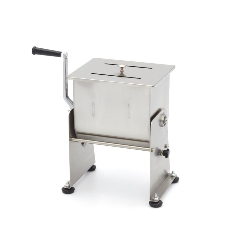 Meat Mixer - 10L - 7,5kg Meat - Tilting Bowl - Manual Meat Mixer - 10L - 7,5kg Meat - Tilting Bowl - Manual
