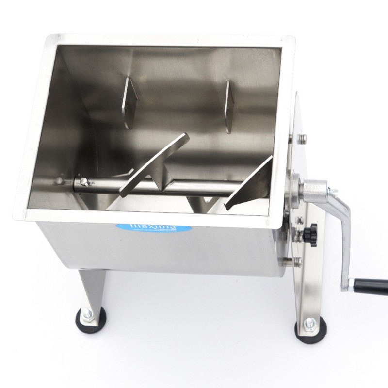 Meat Mixer - 10L - 7,5kg Meat - Tilting Bowl - Manual Meat Mixer - 10L - 7,5kg Meat - Tilting Bowl - Manual