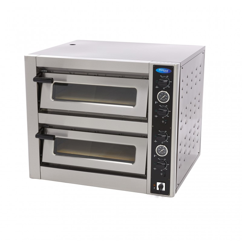 Pizza Oven - Fits 4 x Ø30cm Pizzas - Double Deck Pizza Oven - Fits 4 x Ø30cm Pizzas - Double Deck