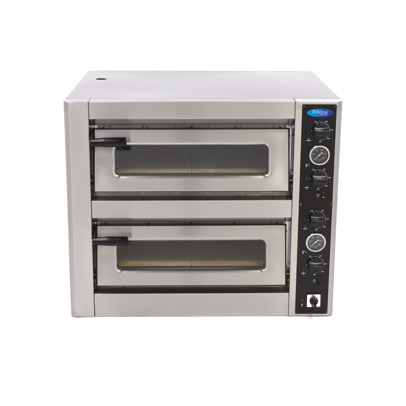 Pizza Oven - Fits 4 x Ø30cm Pizzas - Double Deck Pizza Oven - Fits 4 x Ø30cm Pizzas - Double Deck