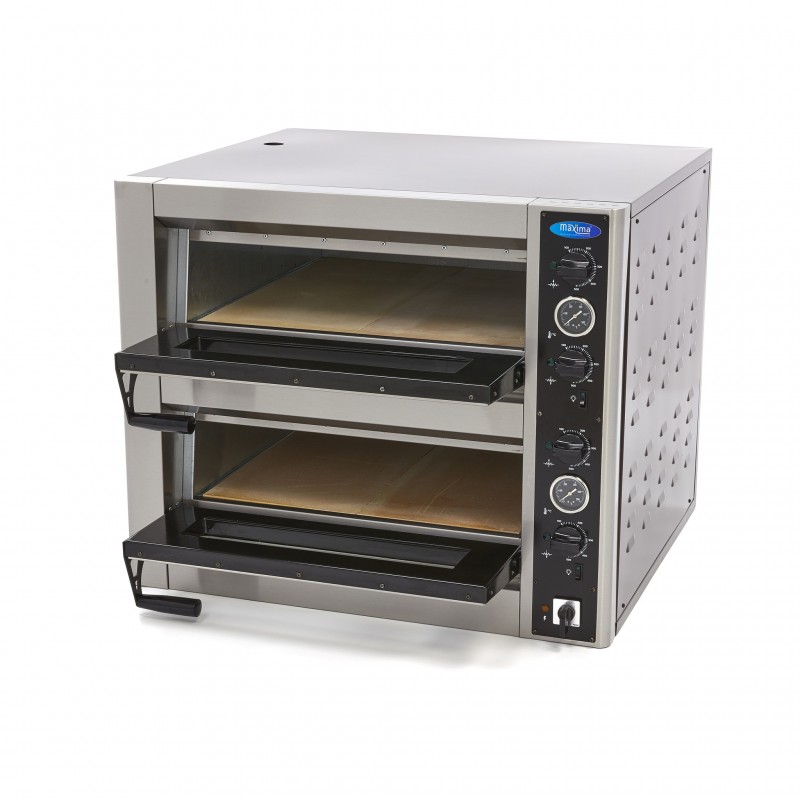 Pizza Oven - Fits 4 x Ø30cm Pizzas - Double Deck Pizza Oven - Fits 4 x Ø30cm Pizzas - Double Deck
