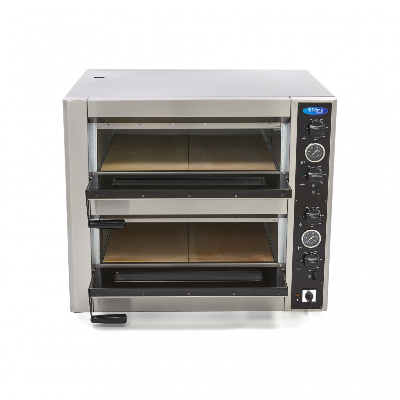 Pizza Oven - Fits 4 x Ø30cm Pizzas - Double Deck Pizza Oven - Fits 4 x Ø30cm Pizzas - Double Deck