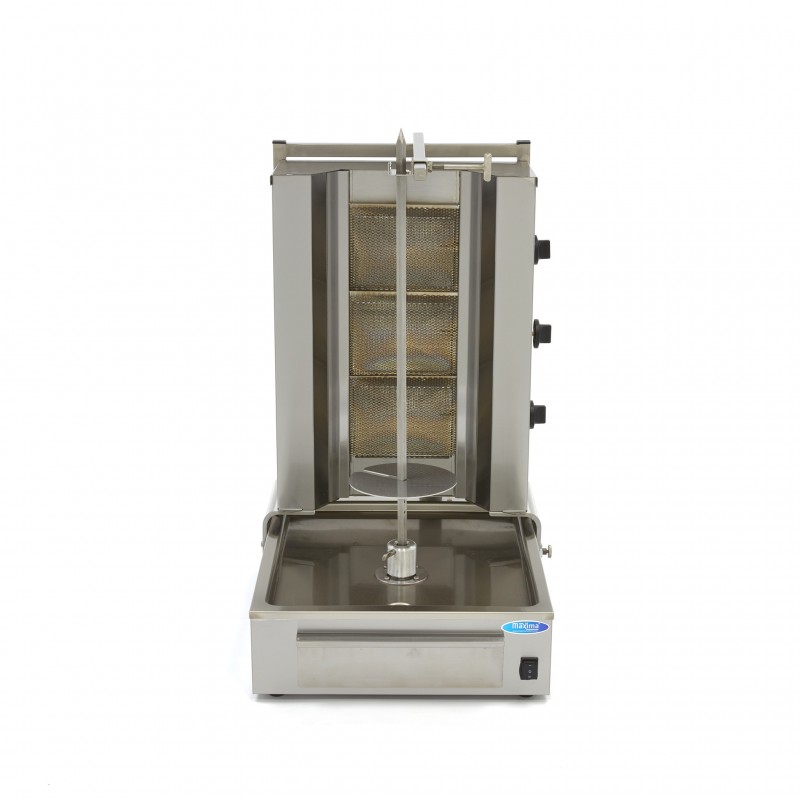 Kebab Grill - 3 Burners - 40kg Meat - Gas Kebab Grill - 3 Burners - 40kg Meat - Gas