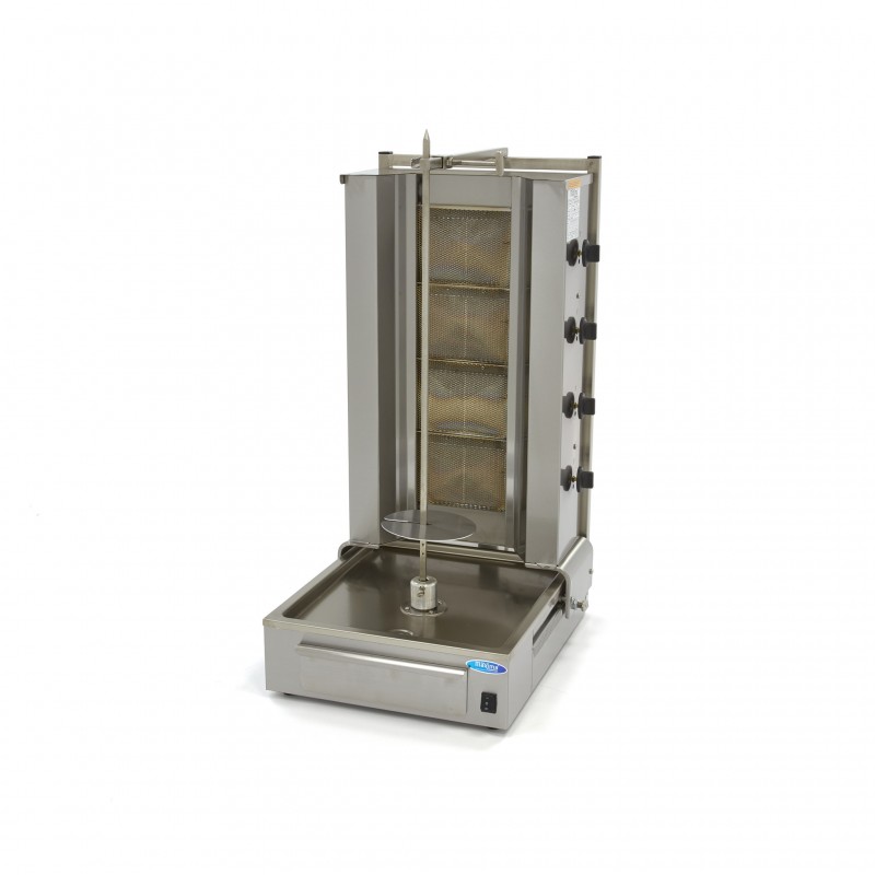 Kebab Grill - 4 Burners - 70kg Meat - Gas Kebab Grill - 4 Burners - 70kg Meat - Gas