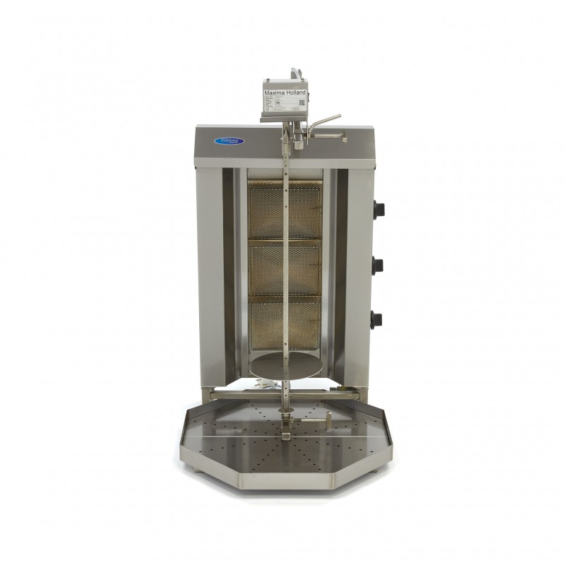 Kebab Grill - 3 Burners - 30kg Meat - Gas Kebab Grill - 3 Burners - 30kg Meat - Gas