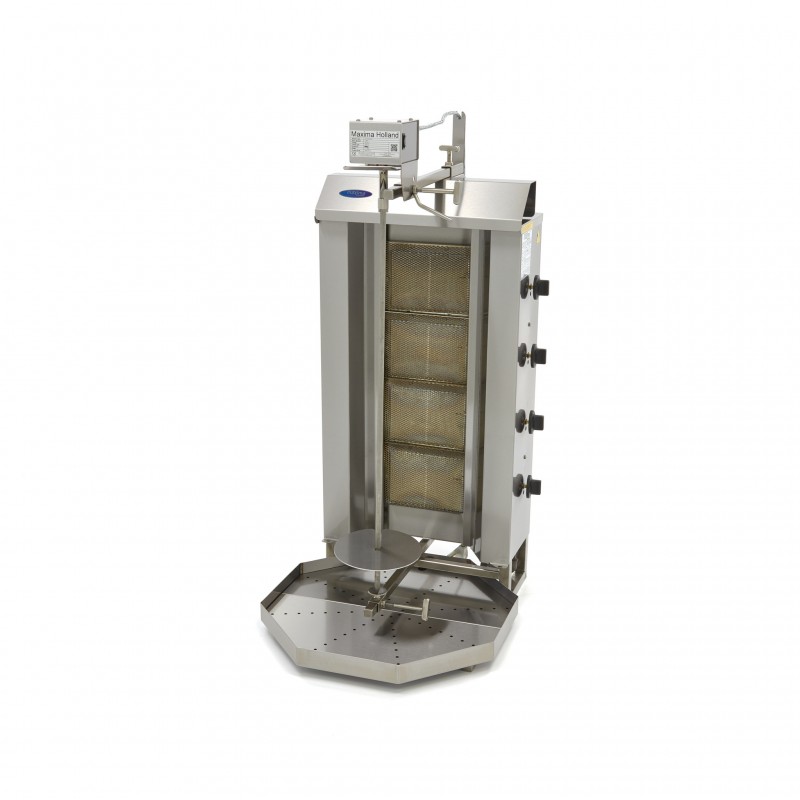 Kebab Grill - 4 Burners - 50kg Meat - Gas Kebab Grill - 4 Burners - 50kg Meat - Gas