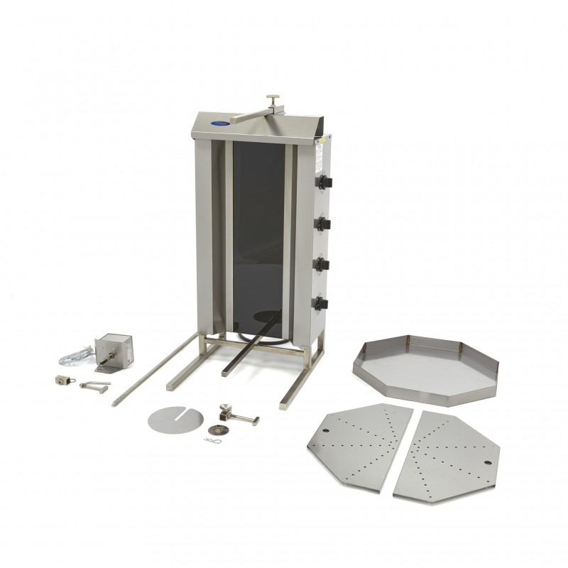 Kebab Grill - 4 Burners - 50kg Meat - Electric Kebab Grill - 4 Burners - 50kg Meat - Electric