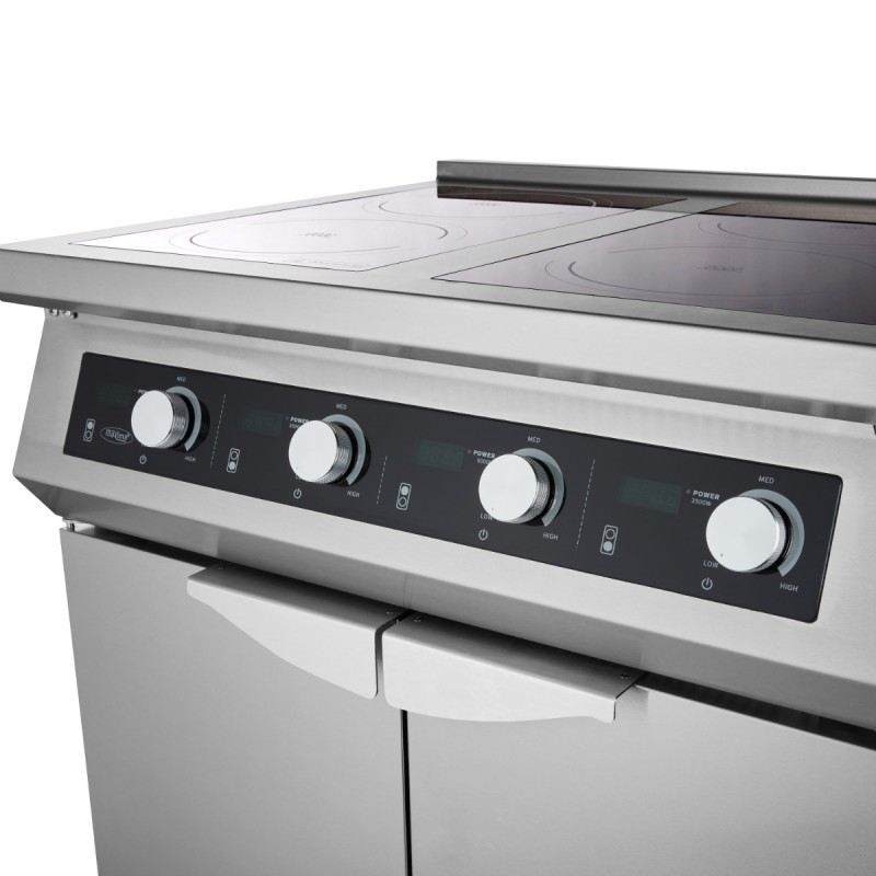 Cooker - 4 Burners - Induction - 70cm Deep - with Stand Cooker - 4 Burners - Induction - 70cm Deep - with Stand
