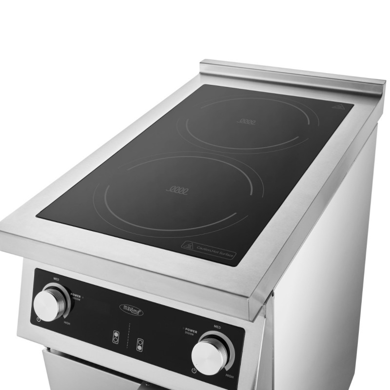 Cooker - 2 Burners - Induction - 70cm Deep - with Stand Cooker - 2 Burners - Induction - 70cm Deep - with Stand