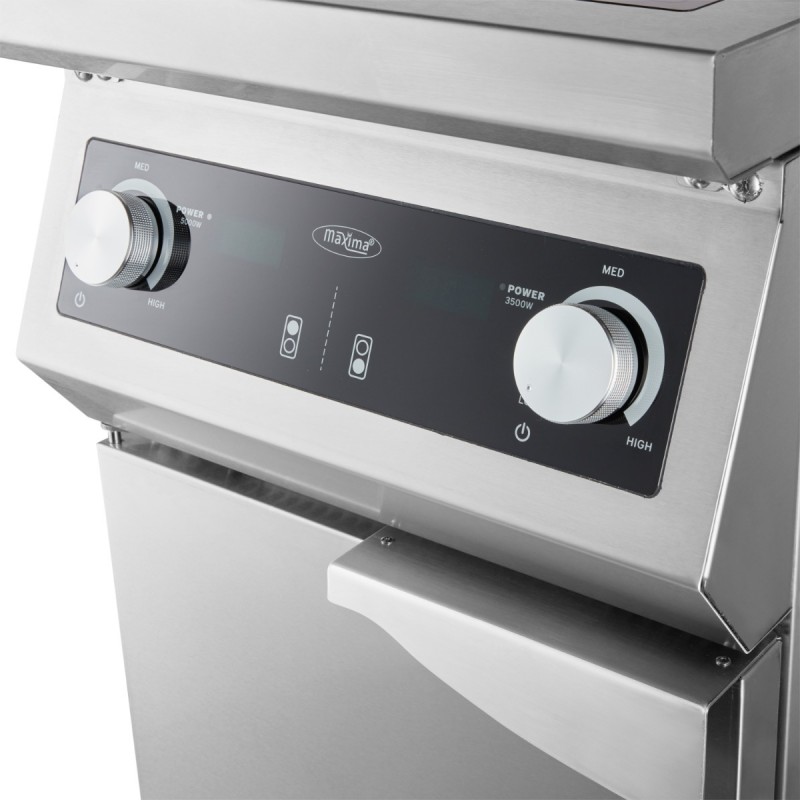 Cooker - 2 Burners - Induction - 70cm Deep - with Stand Cooker - 2 Burners - Induction - 70cm Deep - with Stand