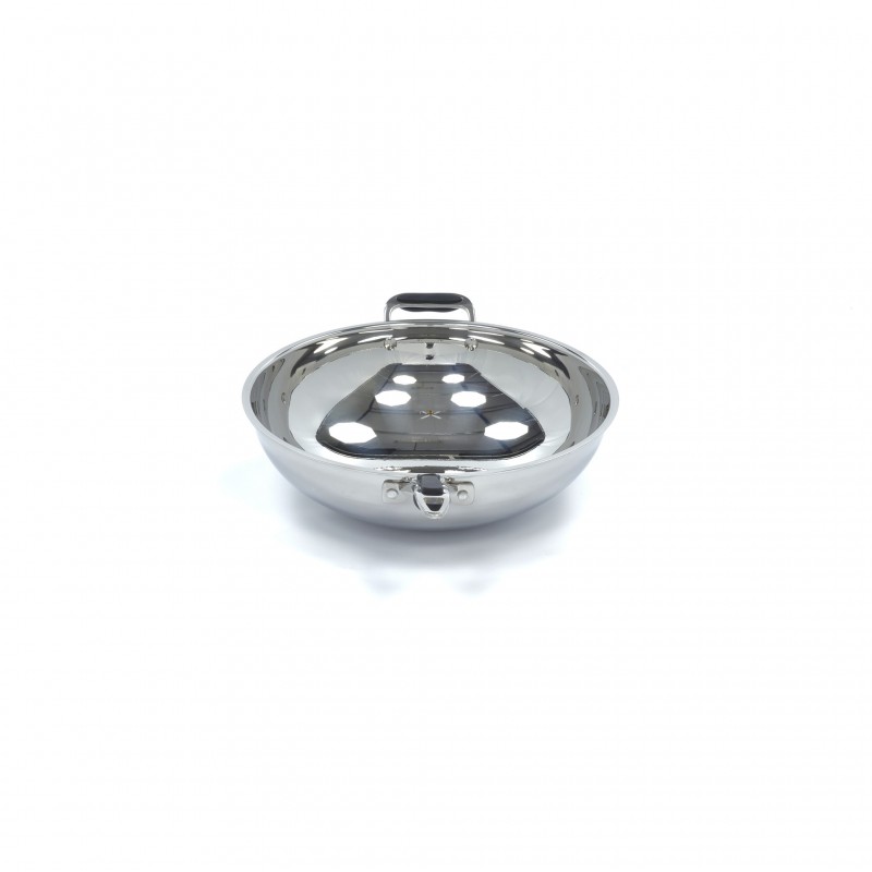 Wok Pan - Ø36cm - Stainless Steel - Induction Wok Pan - Ø36cm - Stainless Steel - Induction