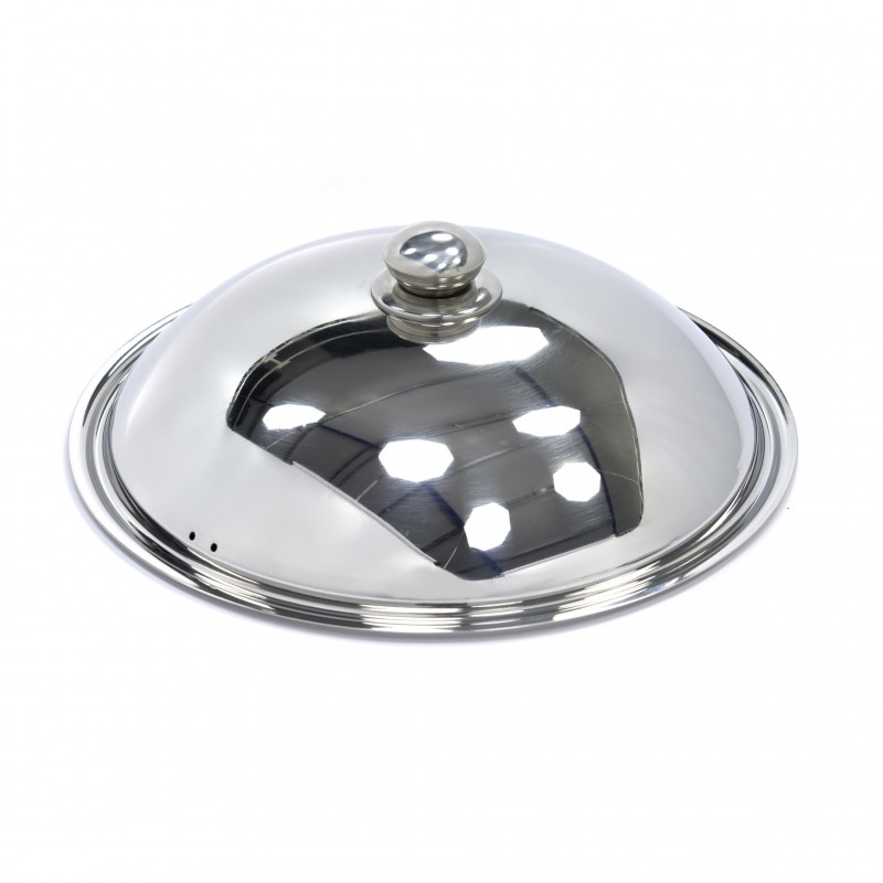 Wok Lid - Ø36cm - Stainless Steel - Induction Wok Lid - Ø36cm - Stainless Steel - Induction