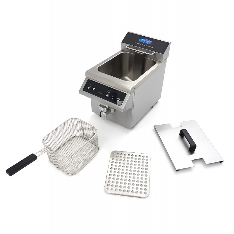 Deep Fryer - 8L - 1 Basket - Induction - with Drain Tap Deep Fryer - 8L - 1 Basket - Induction - with Drain Tap