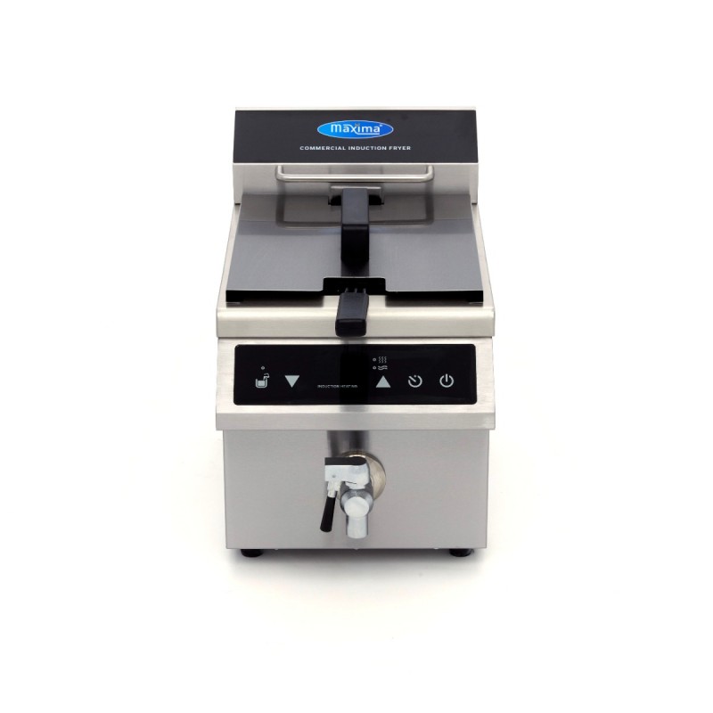 Deep Fryer - 8L - 1 Basket - Induction - with Drain Tap Deep Fryer - 8L - 1 Basket - Induction - with Drain Tap
