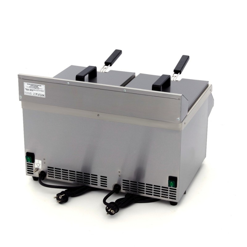 Deep Fryer - 2 x 8L - 2 Baskets - with Drain Tap - Induction Deep Fryer - 2 x 8L - 2 Baskets - with Drain Tap - Induction