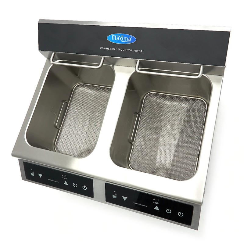 Deep Fryer - 2 x 8L - 2 Baskets - with Drain Tap - Induction Deep Fryer - 2 x 8L - 2 Baskets - with Drain Tap - Induction