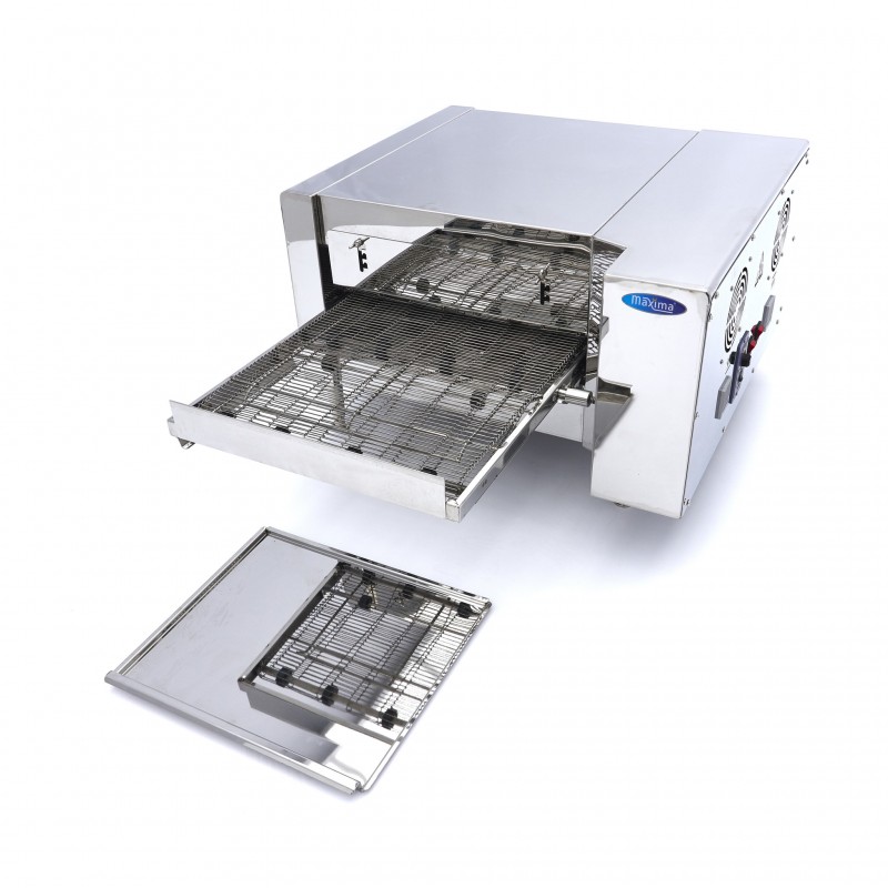 Pizza Oven with Conveyor Belt - Fits 2 x Ø20cm - 30 Pizzas Pizza Oven with Conveyor Belt - Fits 2 x Ø20cm - 30 Pizzas