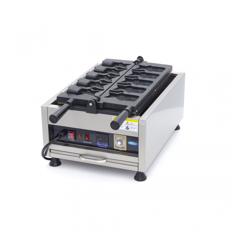 Waffle Maker - 5 Taiyaki / Fish Shapes - Rotatable - Digital Waffle Maker - 5 Taiyaki / Fish Shapes - Rotatable - Digital