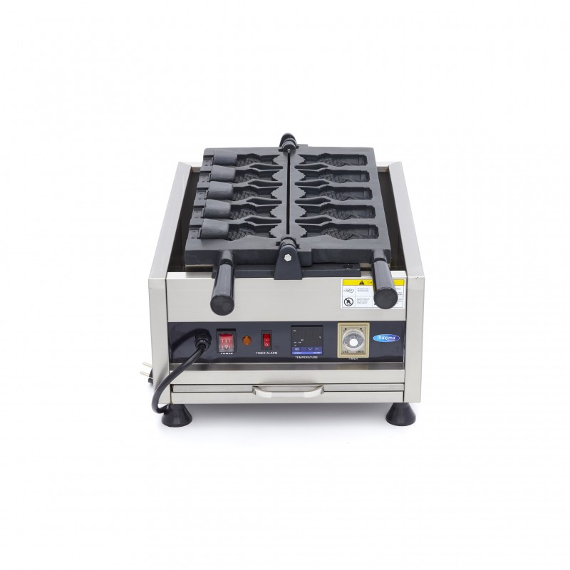 Waffle Maker - 5 Taiyaki / Fish Shapes - Rotatable - Digital Waffle Maker - 5 Taiyaki / Fish Shapes - Rotatable - Digital