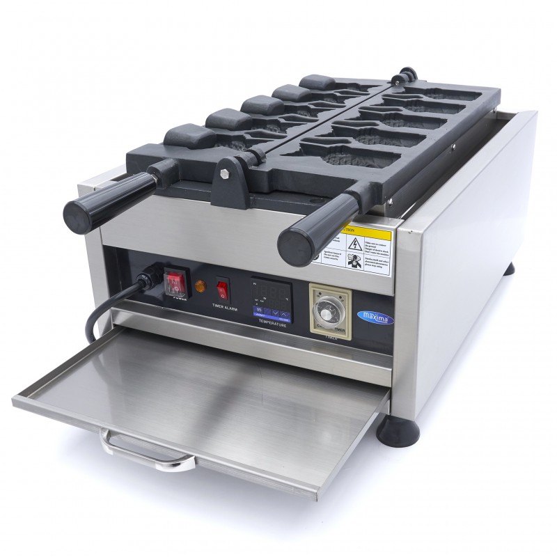 Waffle Maker - 5 Taiyaki / Fish Shapes - Rotatable - Digital Waffle Maker - 5 Taiyaki / Fish Shapes - Rotatable - Digital
