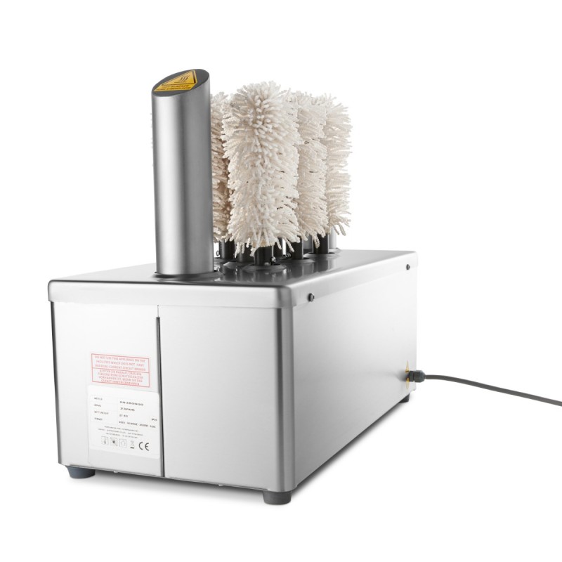 Glass Polisher - 8 Brushes - 600 Glasses/Hour Glass Polisher - 8 Brushes - 600 Glasses/Hour