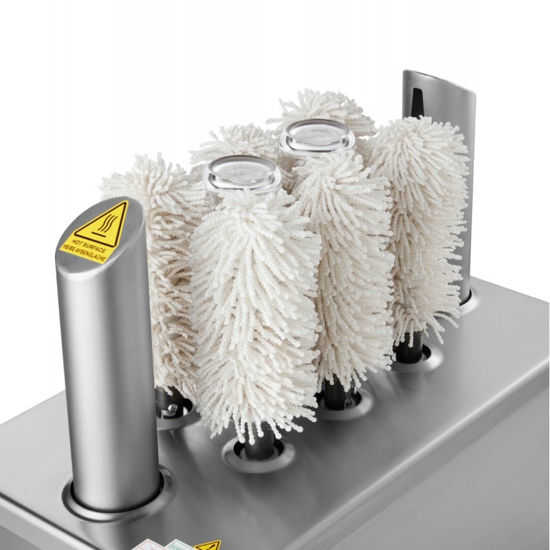 Glass Polisher - 8 Brushes - 600 Glasses/Hour Glass Polisher - 8 Brushes - 600 Glasses/Hour