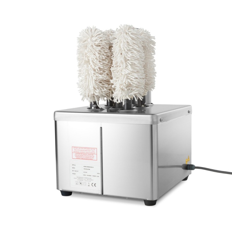 Glass Polisher - 5 Brushes - 300 Glasses/Hour Glass Polisher - 5 Brushes - 300 Glasses/Hour