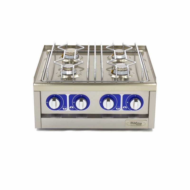 Commercial Grade Cooker - 4 Burners - Double Unit - 60cm Dee Commercial Grade Cooker - 4 Burners - Double Unit - 60cm Dee