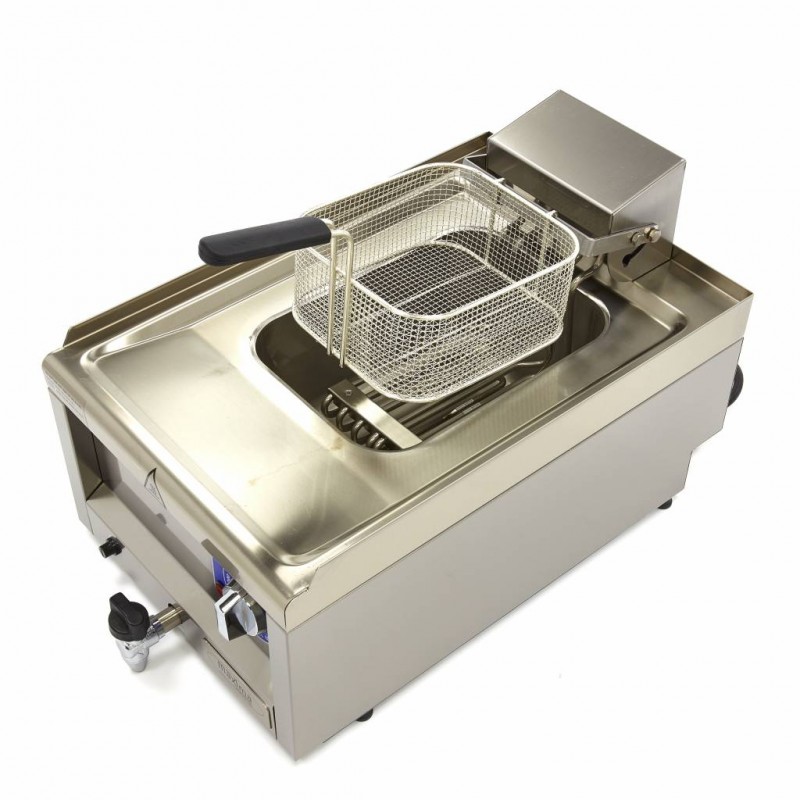 Deep Fryer - 10L - 1 Basket - with Drain Tap - 400V Deep Fryer - 10L - 1 Basket - with Drain Tap - 400V
