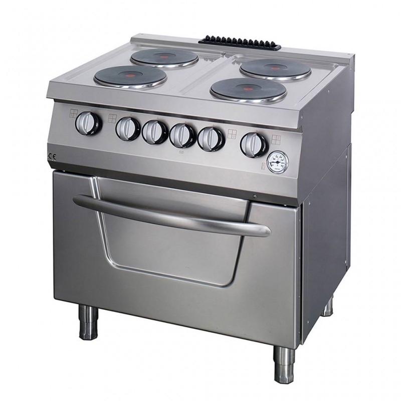 Heavy Duty Stove - 4 Burners - Double Unit - 70cm Deep - wit Heavy Duty Stove - 4 Burners - Double Unit - 70cm Deep - wit