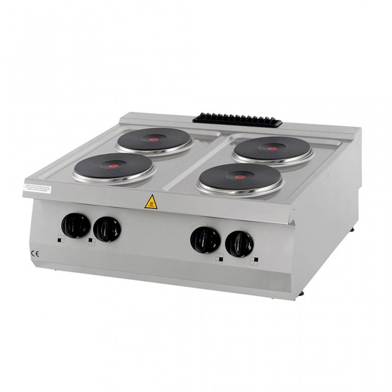 Heavy Duty Cooker - 4 Burners - Double Unit - 70cm Deep - El Heavy Duty Cooker - 4 Burners - Double Unit - 70cm Deep - El
