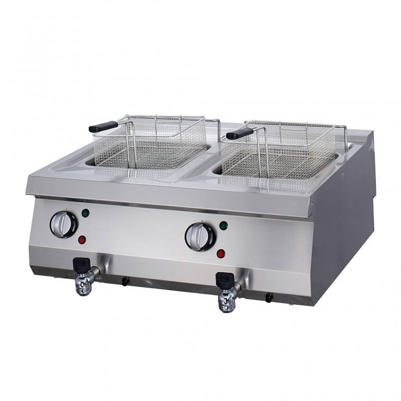 Heavy Duty Deep Fryer - 2 x 12L - Double Unit - 70cm Deep - Heavy Duty Deep Fryer - 2 x 12L - Double Unit - 70cm Deep -