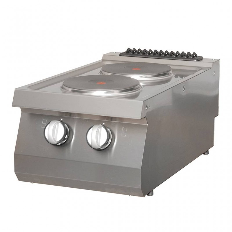Heavy Duty Cooker - 2 Burners - Single Unit - 70cm Deep - El Heavy Duty Cooker - 2 Burners - Single Unit - 70cm Deep - El
