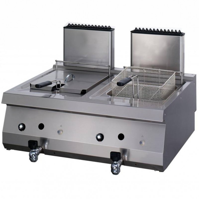 Heavy Duty Deep Fryer - 2 x 12L - Double Unit - 70cm Deep - Heavy Duty Deep Fryer - 2 x 12L - Double Unit - 70cm Deep -