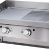 Heavy Duty Griddle - Half Grooved - Double Unit - 70cm Deep Heavy Duty Griddle - Half Grooved - Double Unit - 70cm Deep