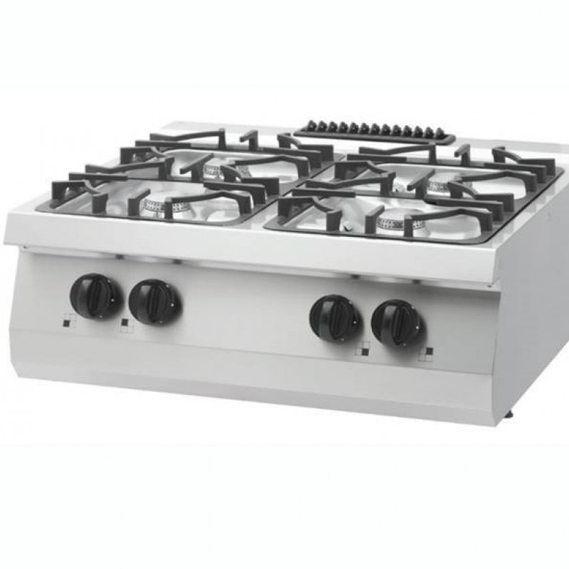 Heavy Duty Cooker - 4 Burners - Double Unit - 70cm Deep - Ga Heavy Duty Cooker - 4 Burners - Double Unit - 70cm Deep - Ga