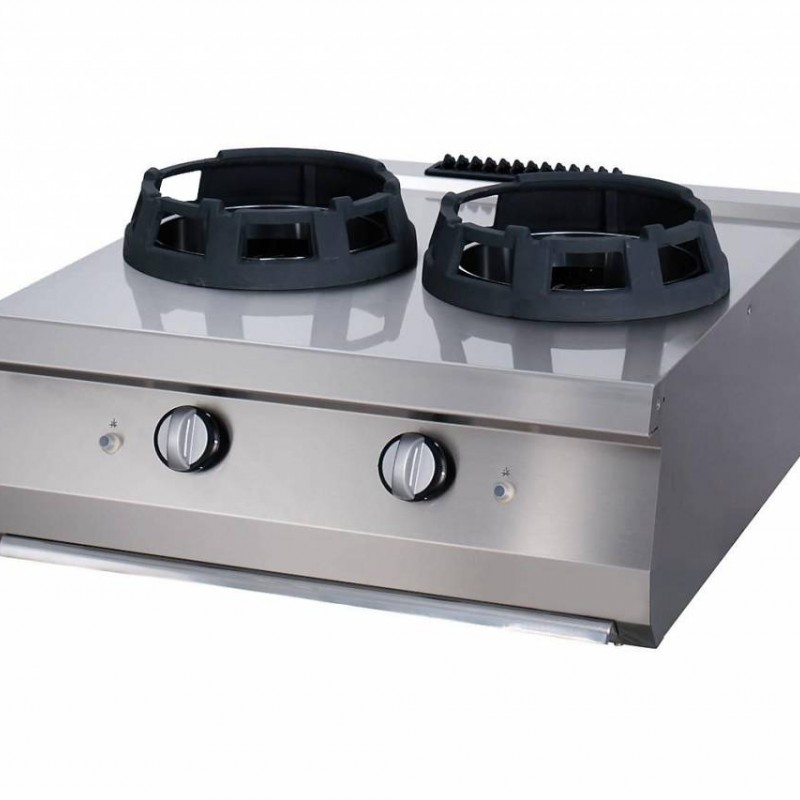 Heavy Duty Wok Cooker - 2 x 28,5cm Cooking Rings - Double Un Heavy Duty Wok Cooker - 2 x 28,5cm Cooking Rings - Double Un