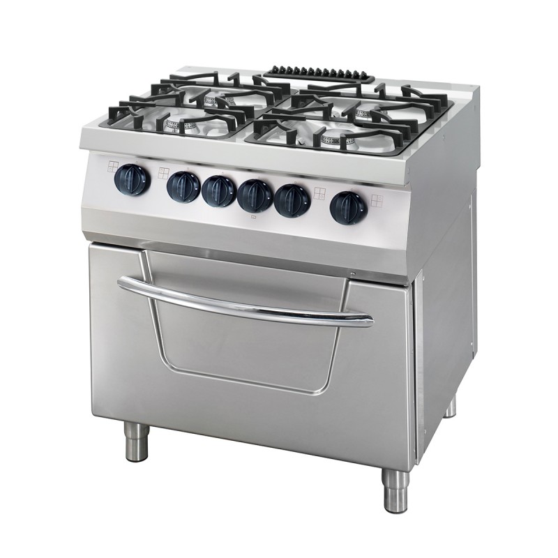 Heavy Duty Stove - 4 Burners - Double Unit - 70cm Deep - 33k Heavy Duty Stove - 4 Burners - Double Unit - 70cm Deep - 33k