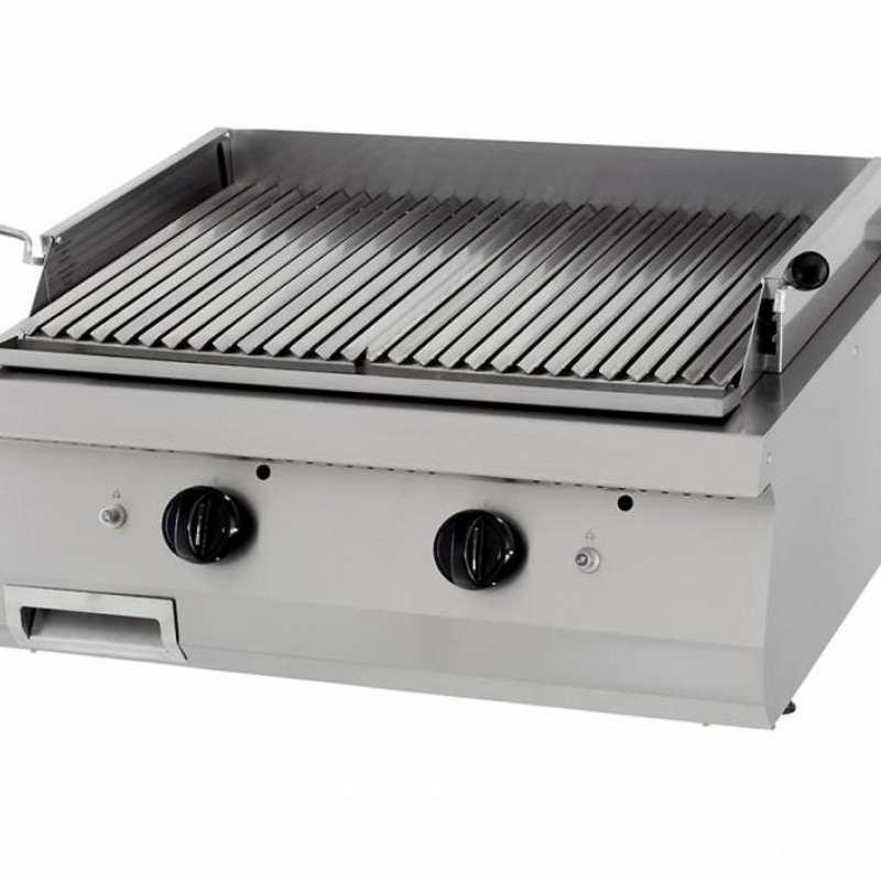 Heavy Duty Lava Stone Grill - Double Unit - 70cm Deep - Gas Heavy Duty Lava Stone Grill - Double Unit - 70cm Deep - Gas